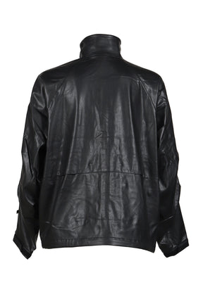 TECH SYNTHETIC SKIN WINDBREAKER JACKET / BLK