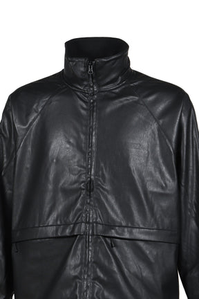 TECH SYNTHETIC SKIN WINDBREAKER JACKET / BLK