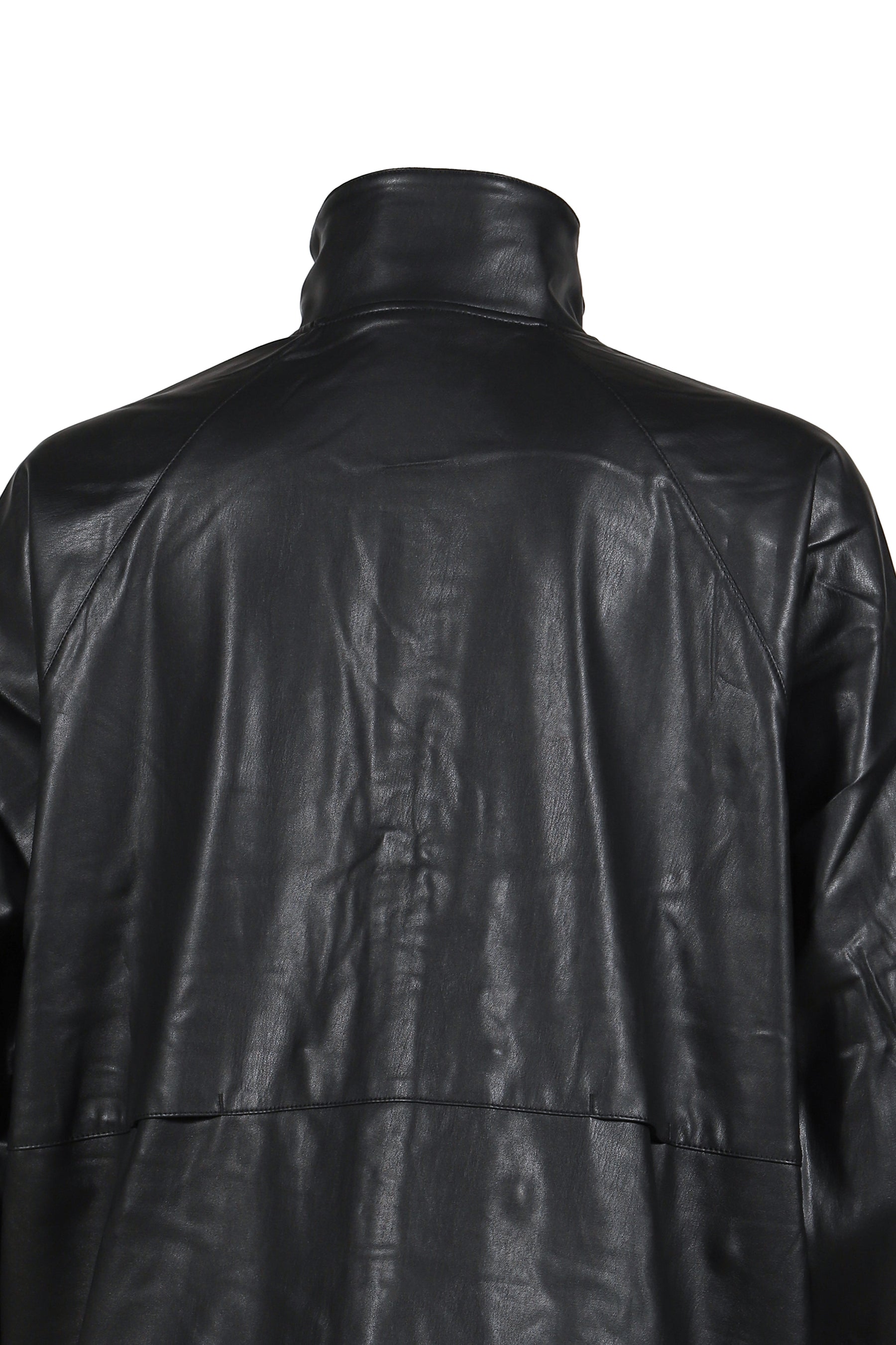 TECH SYNTHETIC SKIN WINDBREAKER JACKET / BLK