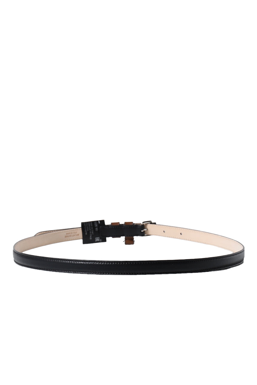 BELT 15 MM / BLK CHESTNUT BLK