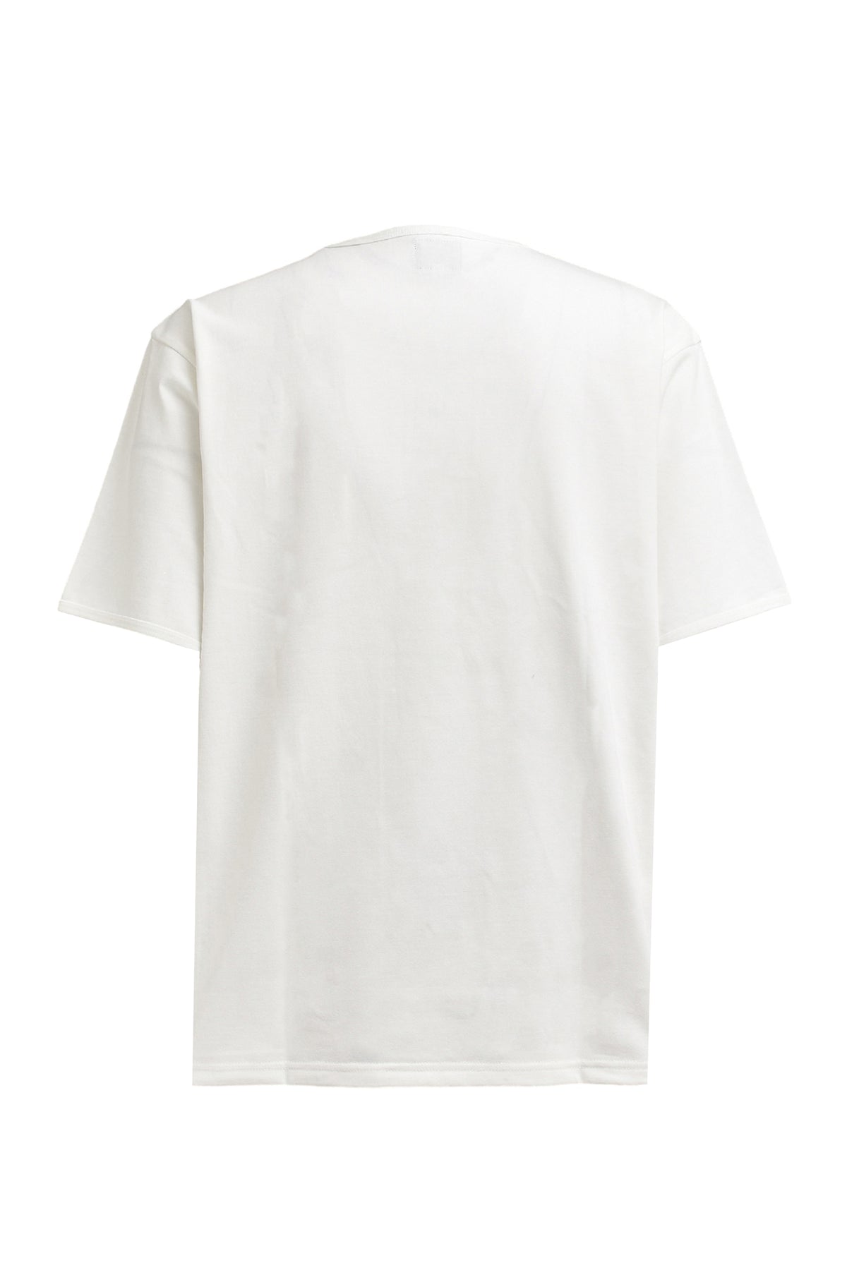 S/S HENLEY NECK TEE - POLY JERSEY / WHT