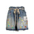 DENIM HUGE DETAIL SHORTS WITH PRICE TAG / IND