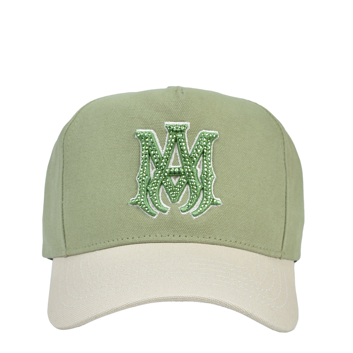 AMIRI アミリ SS26 MA CRYSTAL CANVAS HAT / GRN TEA - NUBIAN ヌビアン