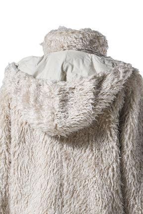 FAUX FUR JACKET / GLASS