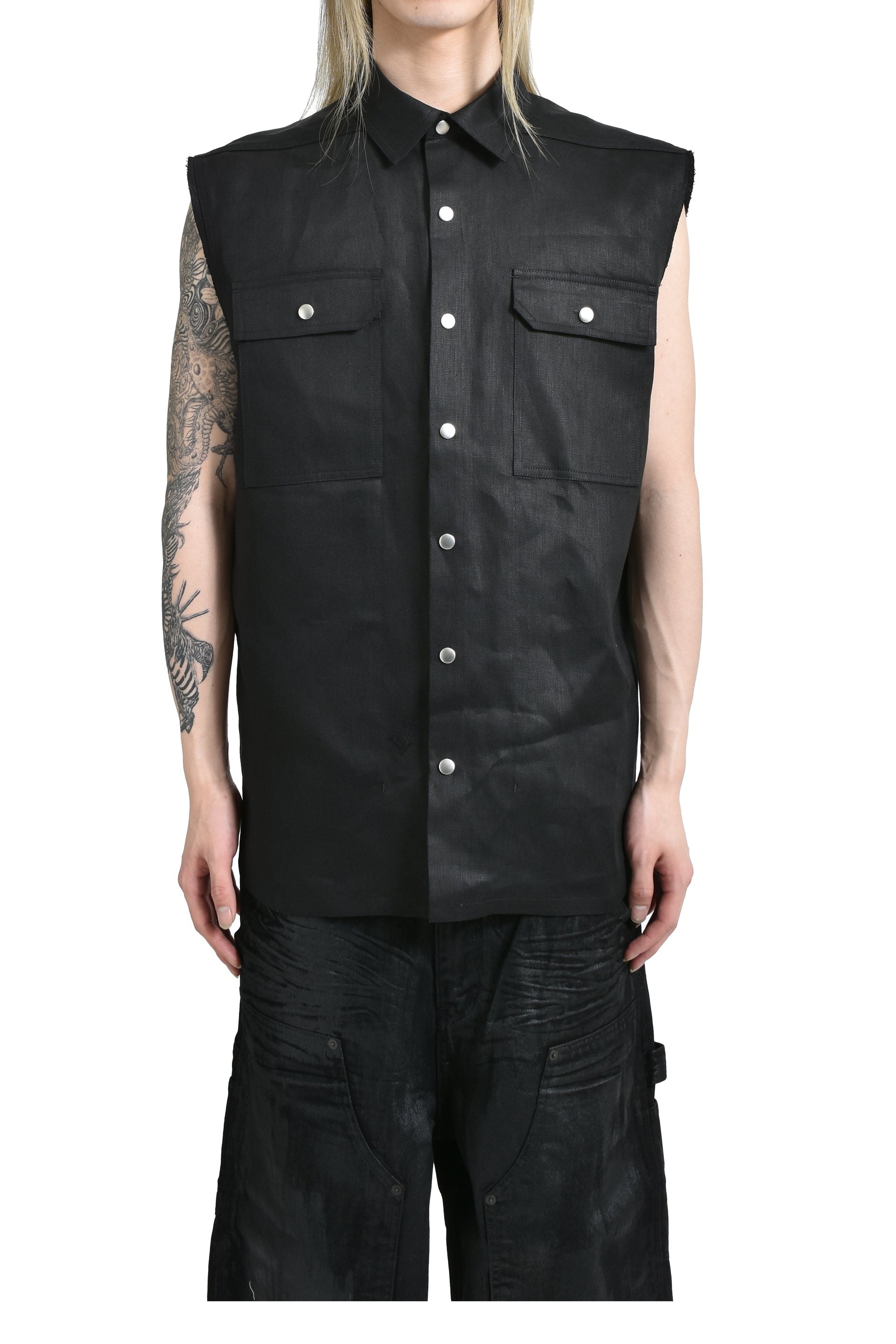Rick Owens JUMBO SL OUTERSHIRT / BLK