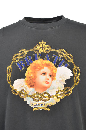ANGEL EMBLEM TEE / BLK