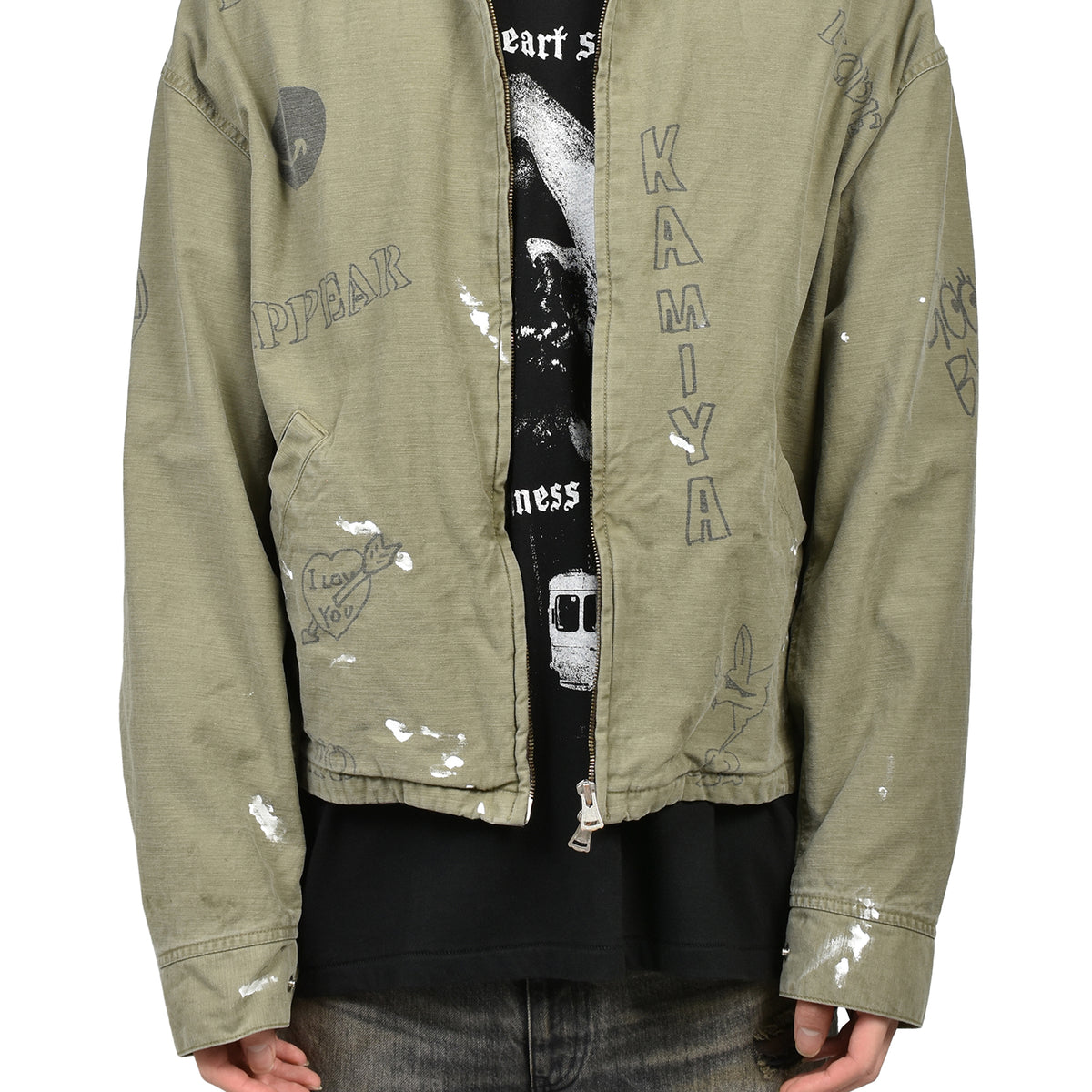 KAMIYA カミヤ SS26 GRAFFITI WORK JACKET / KHA - NUBIAN ヌビアン