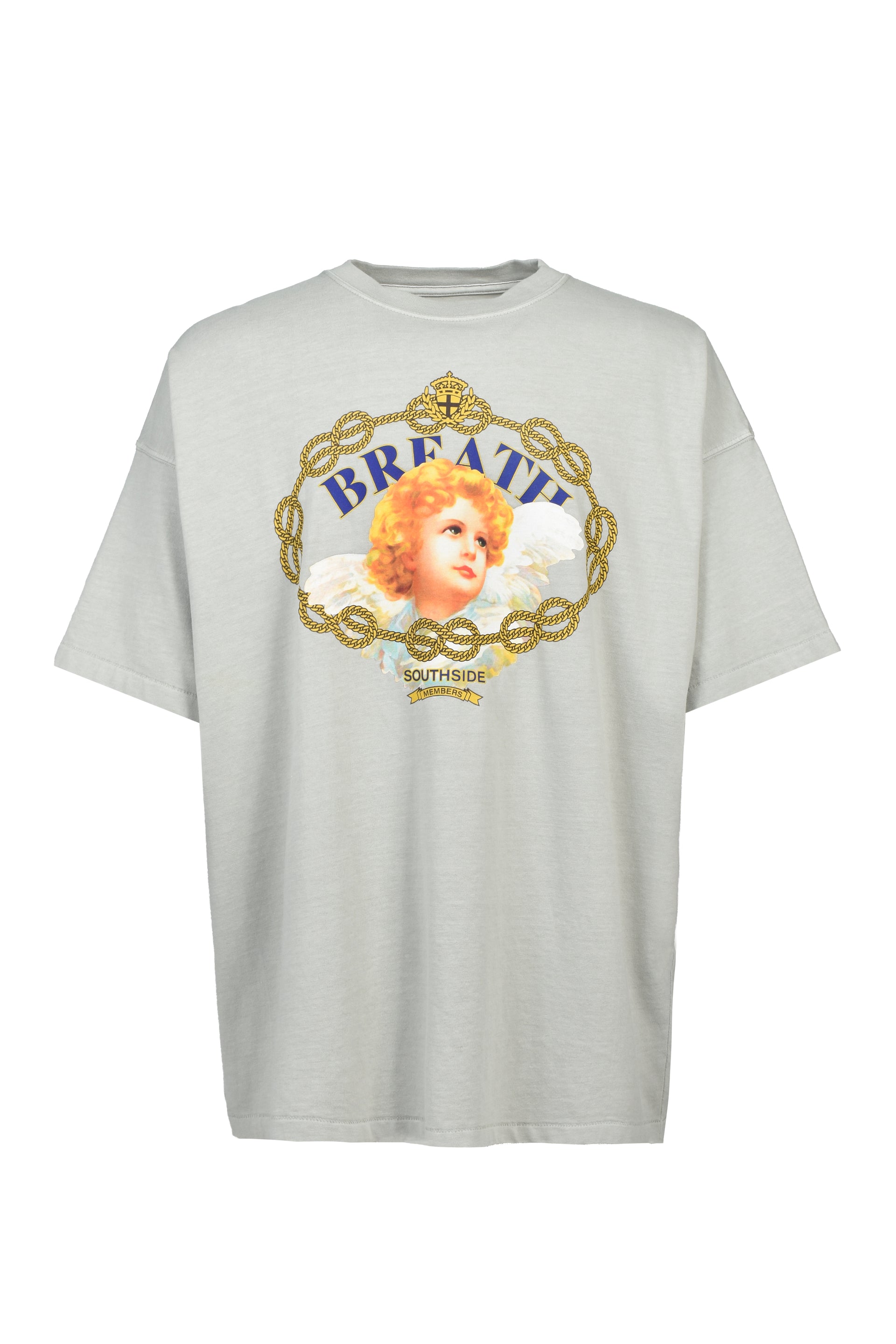 ANGEL EMBLEM TEE / GRY
