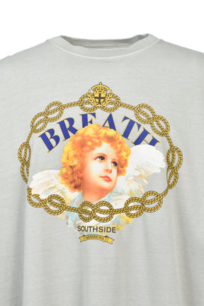 ANGEL EMBLEM TEE / GRY