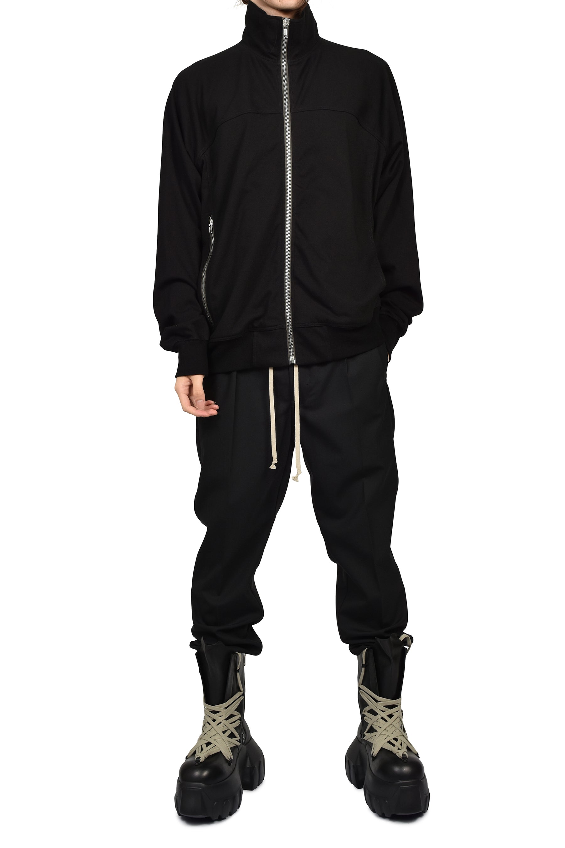 ZIPFRONT JOGGER / BLK