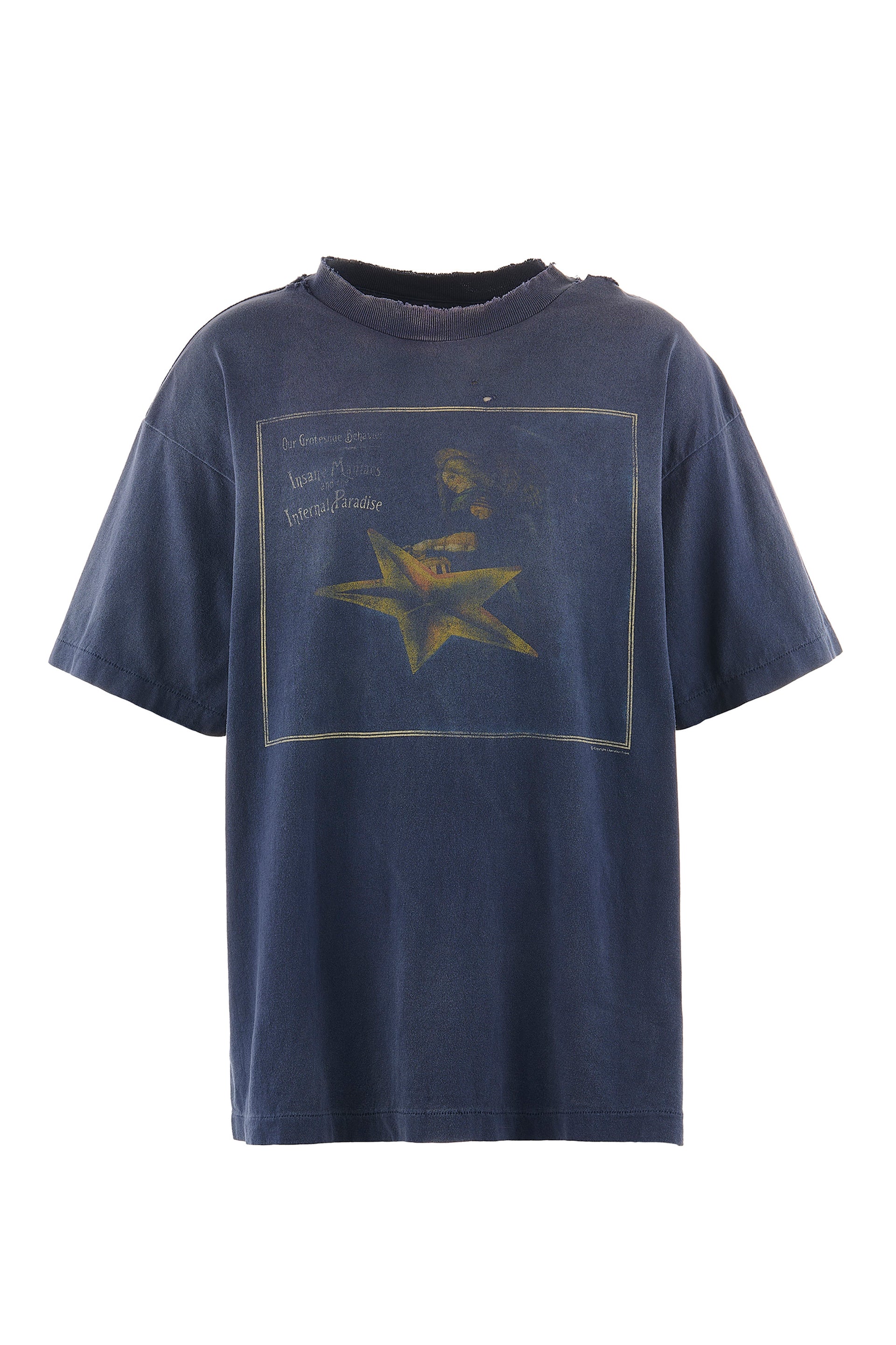 SAINT Mxxxxxx × Cactus Plant Flea Market CP_SS TEE/STAR / NVY