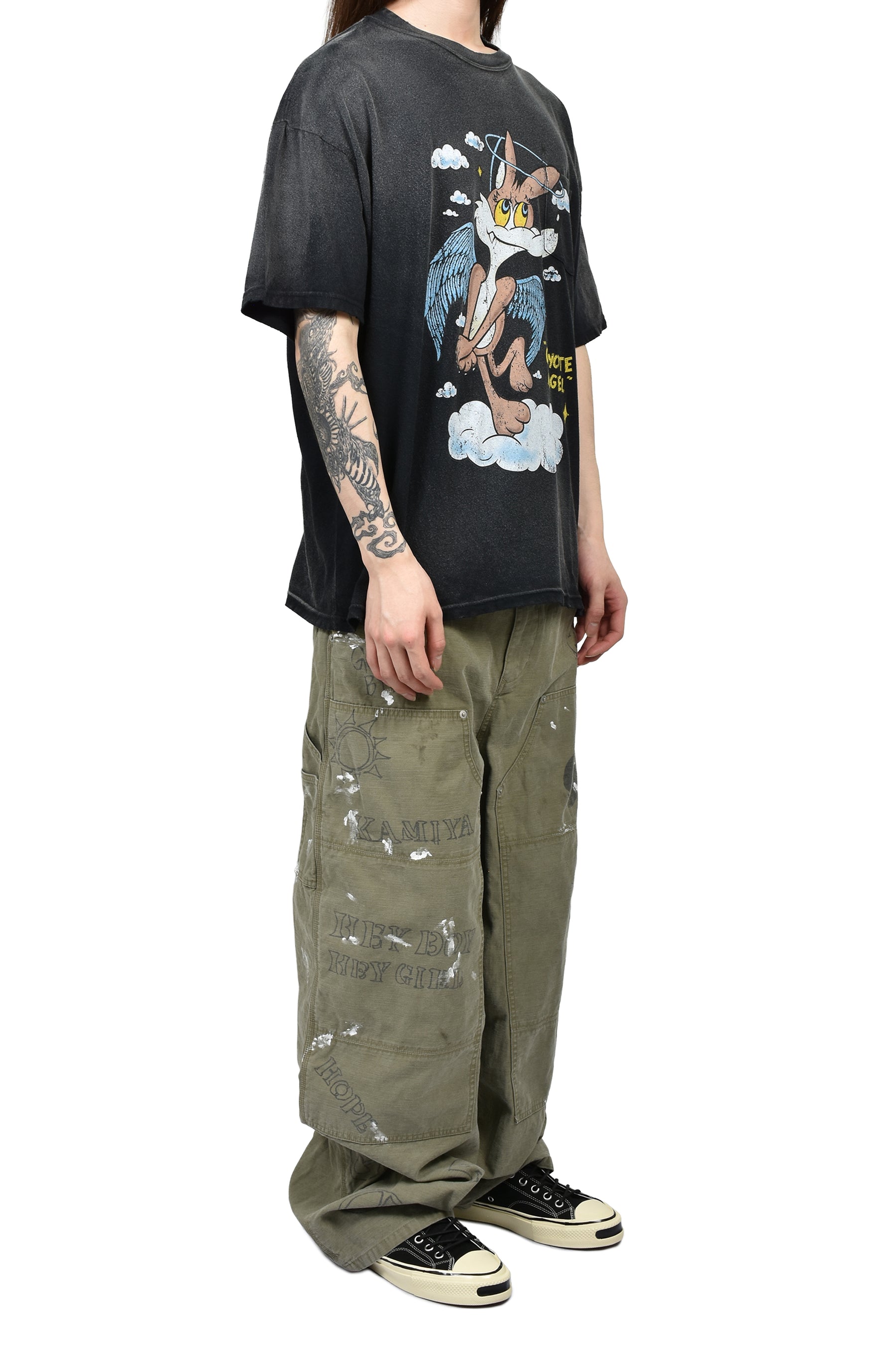 KAMIYA カミヤ SS26 GRAFFITI PAINTER PANTS / KHA - NUBIAN ヌビアン