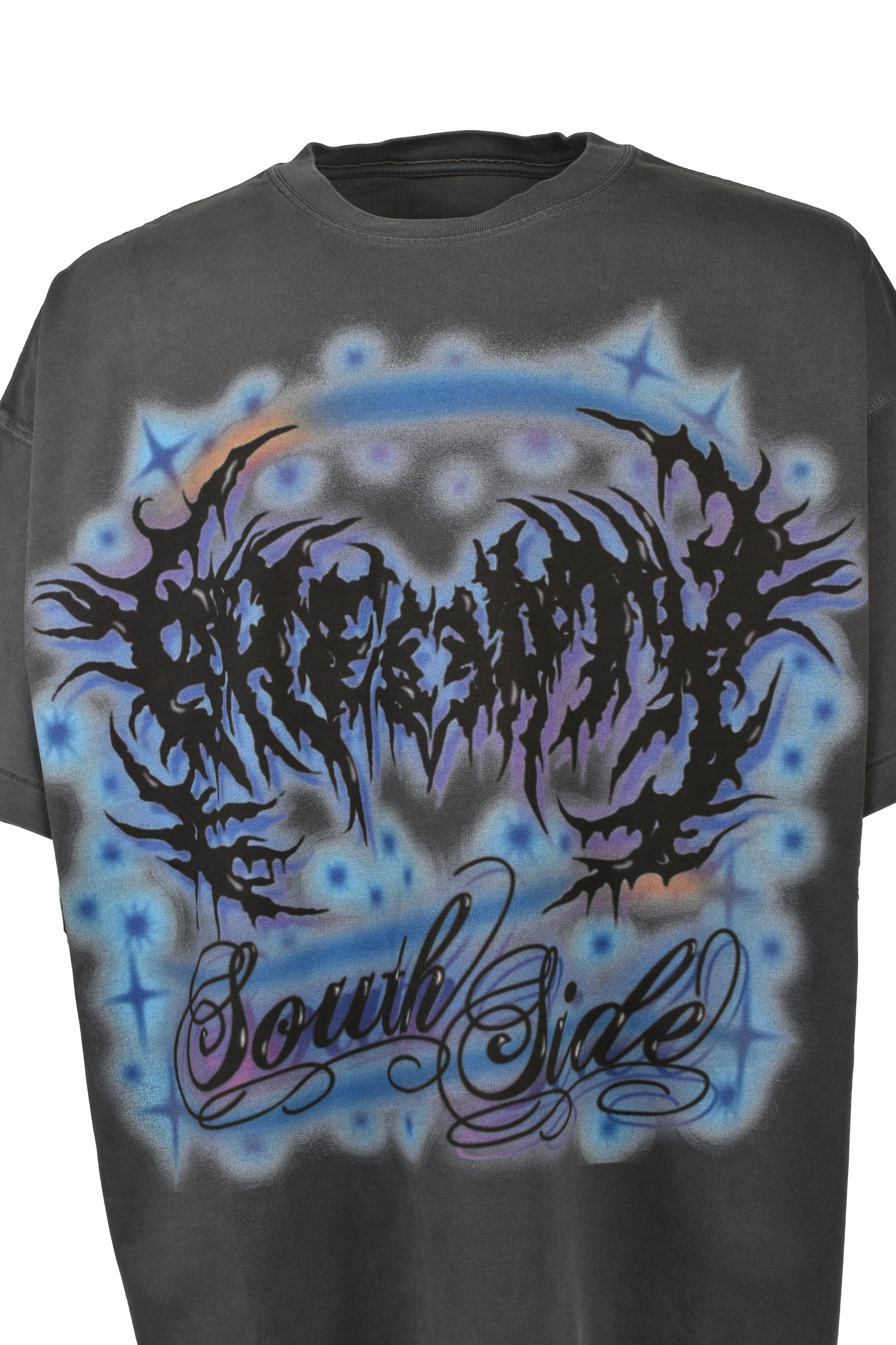BREATH ブレス 2026 SUMMER 1st DROP AIRBRUSH TEE / BLK - NUBIAN