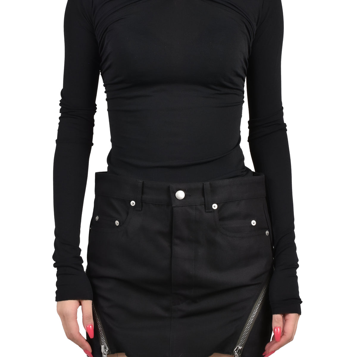 Rick Owens LILIES Rick Owens Lilies SS26 KAIRO LS TOP / BLK - NUBIAN