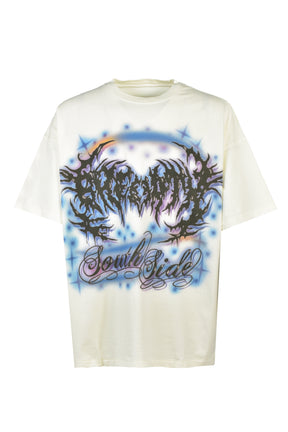 AIRBRUSH TEE / WHT