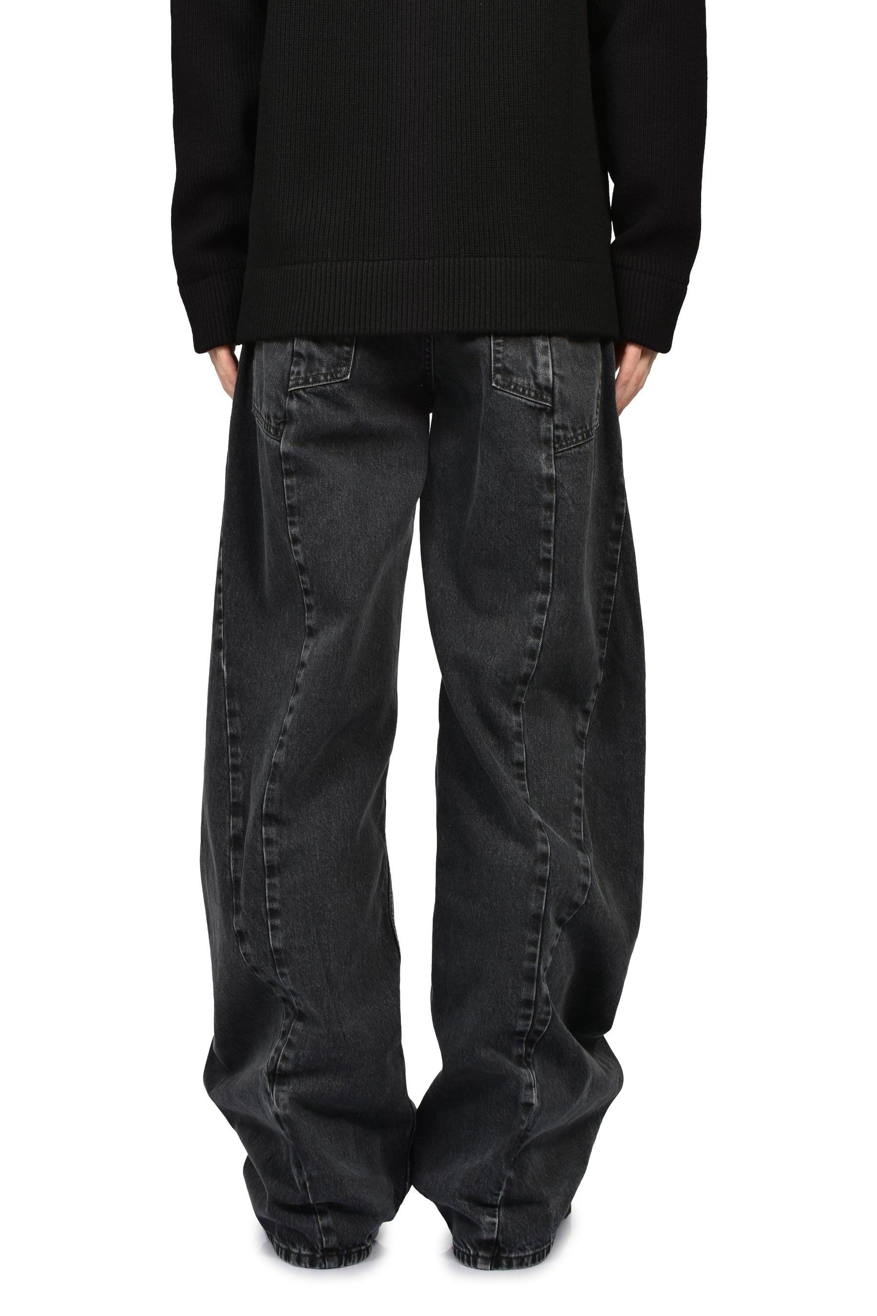 Maison Margiela メゾンマルジェラ FW26 SPLICED DENIM TROUSERS / BLK
