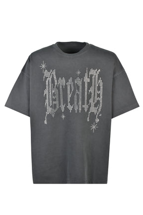 RHINESTONE TEE / BLK