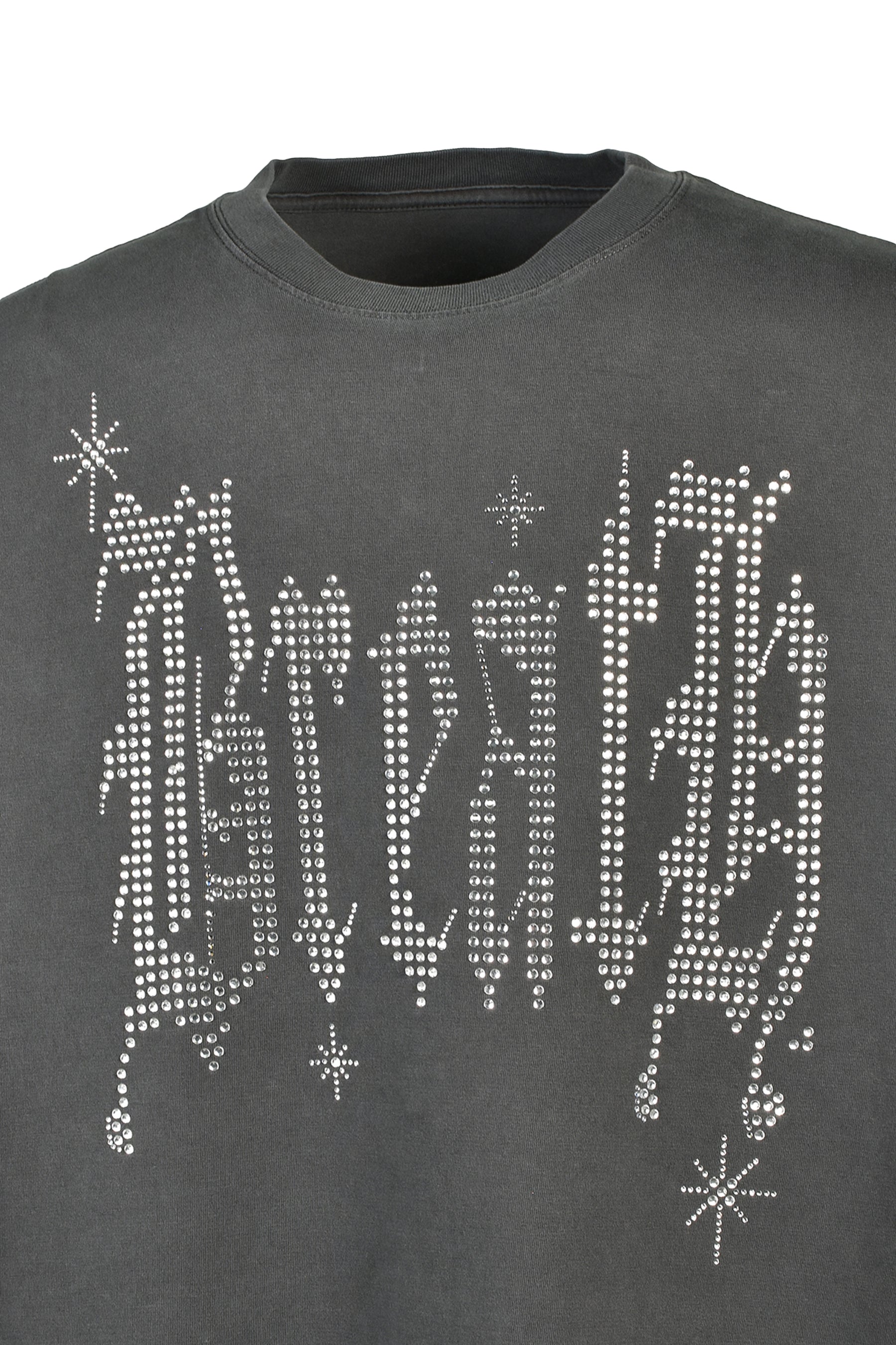 RHINESTONE TEE / BLK