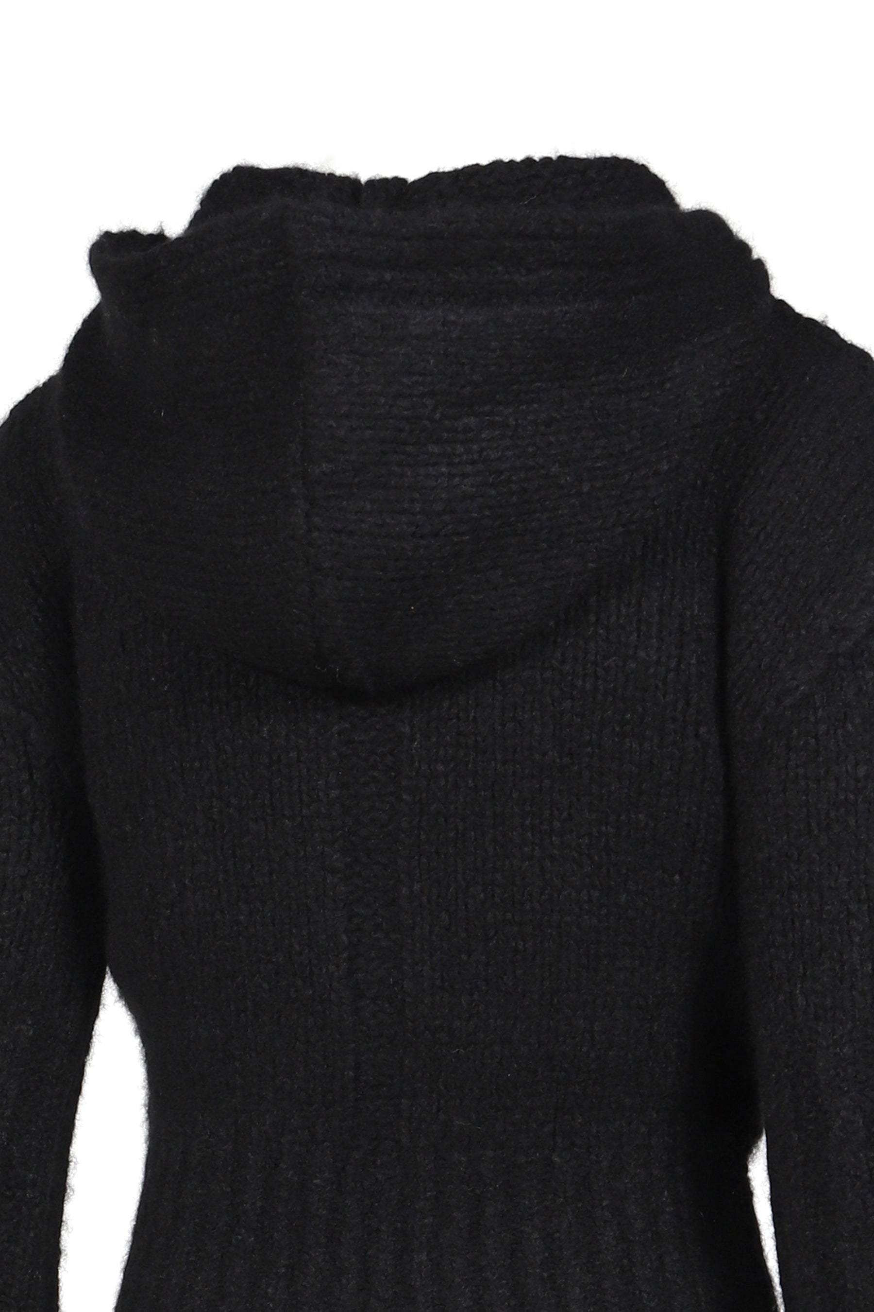 PULLOVER CROPPED HOODIE / BLK
