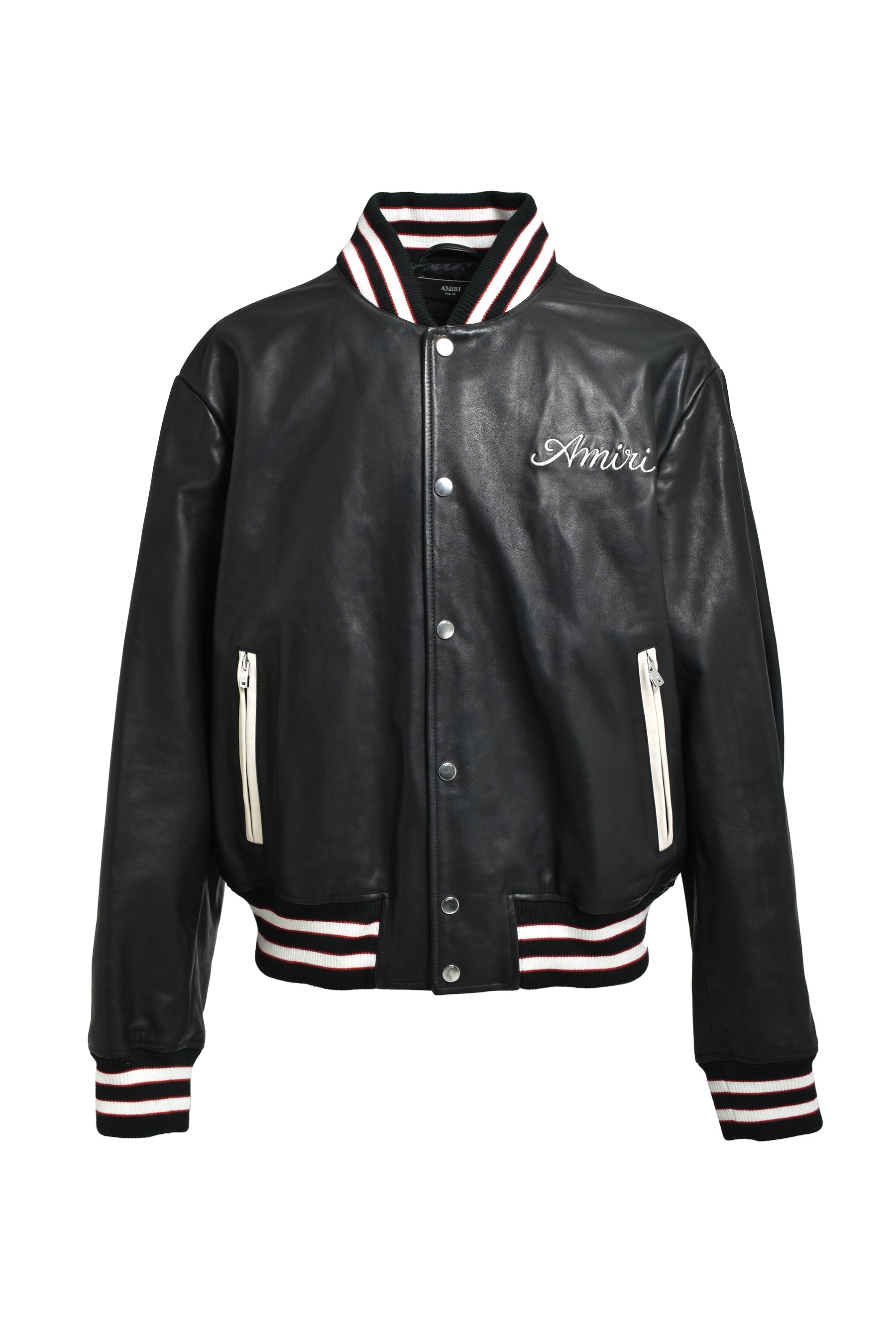 CLUB AMIRI LEATHER VARSITY / BLK 