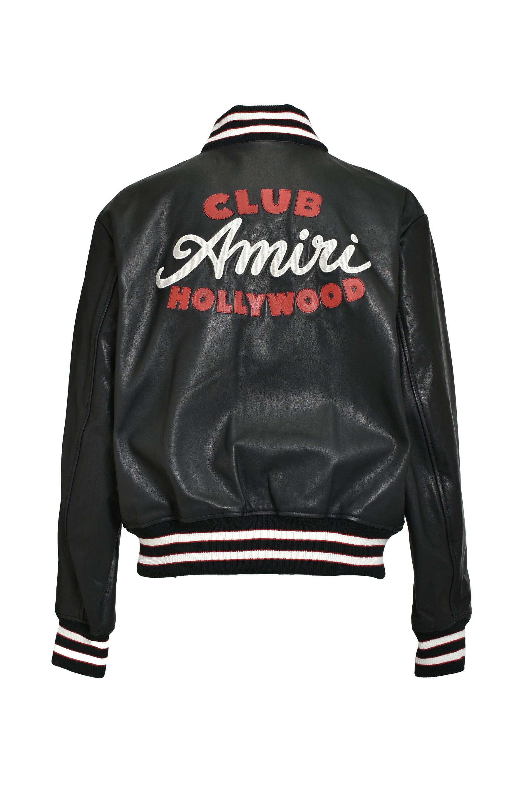 CLUB AMIRI LEATHER VARSITY / BLK 