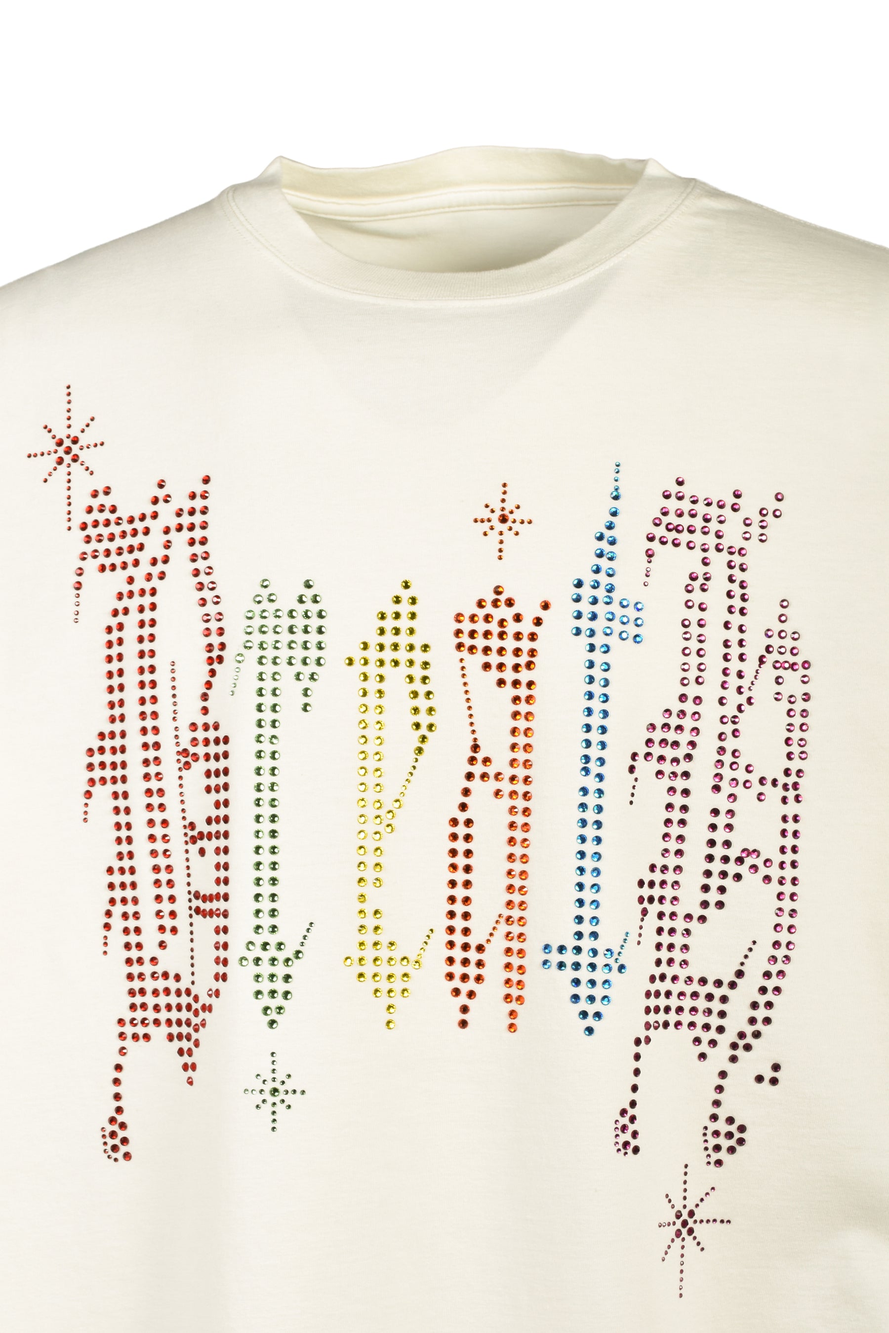RHINESTONE TEE / WHT