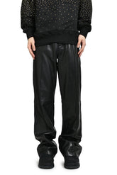 LEATHER BOOT CUT PANT / BLK
