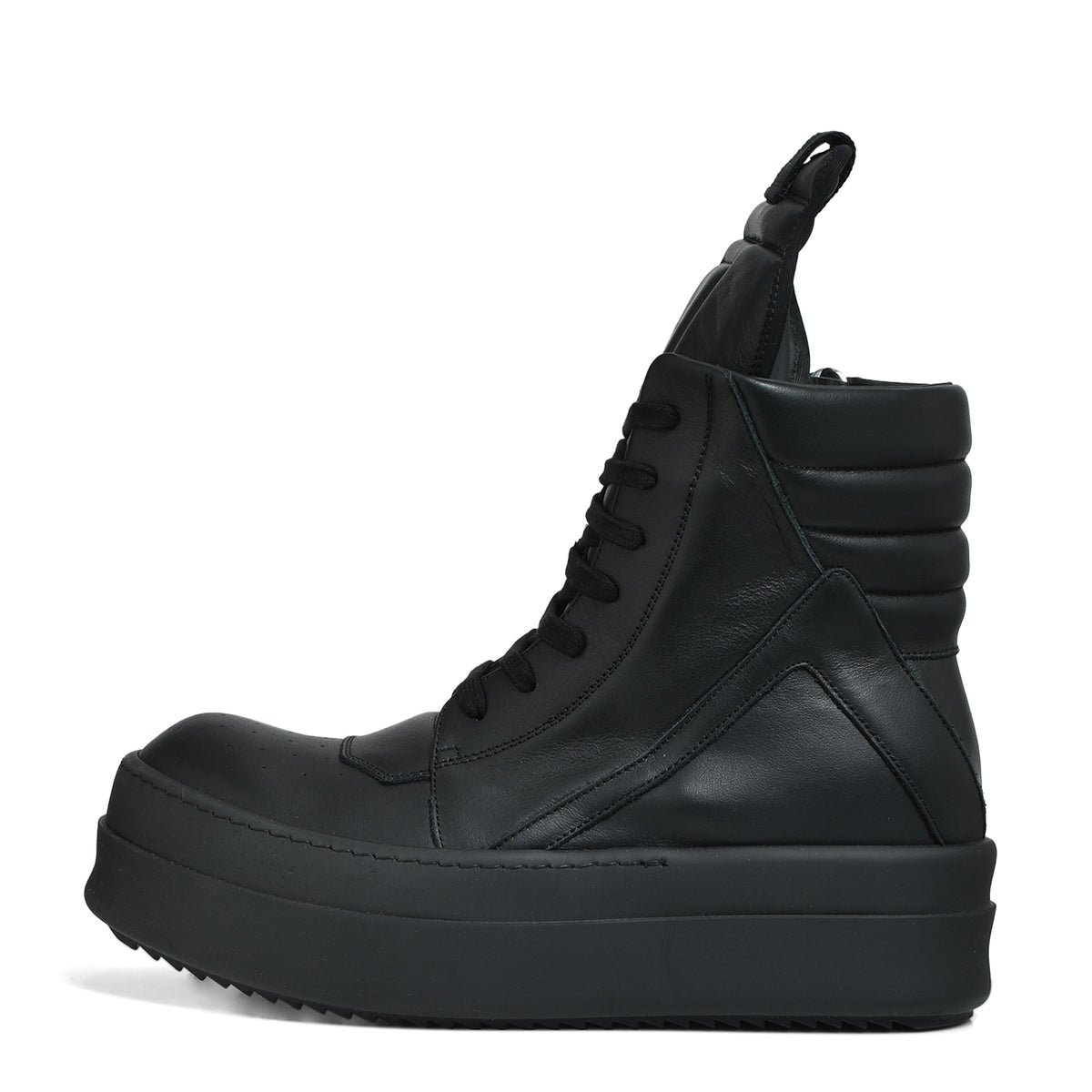 Rick Owens CONCORDIANS FW25 MEGA BUMPER GEOBASKET / ALL BLK - NUBIAN