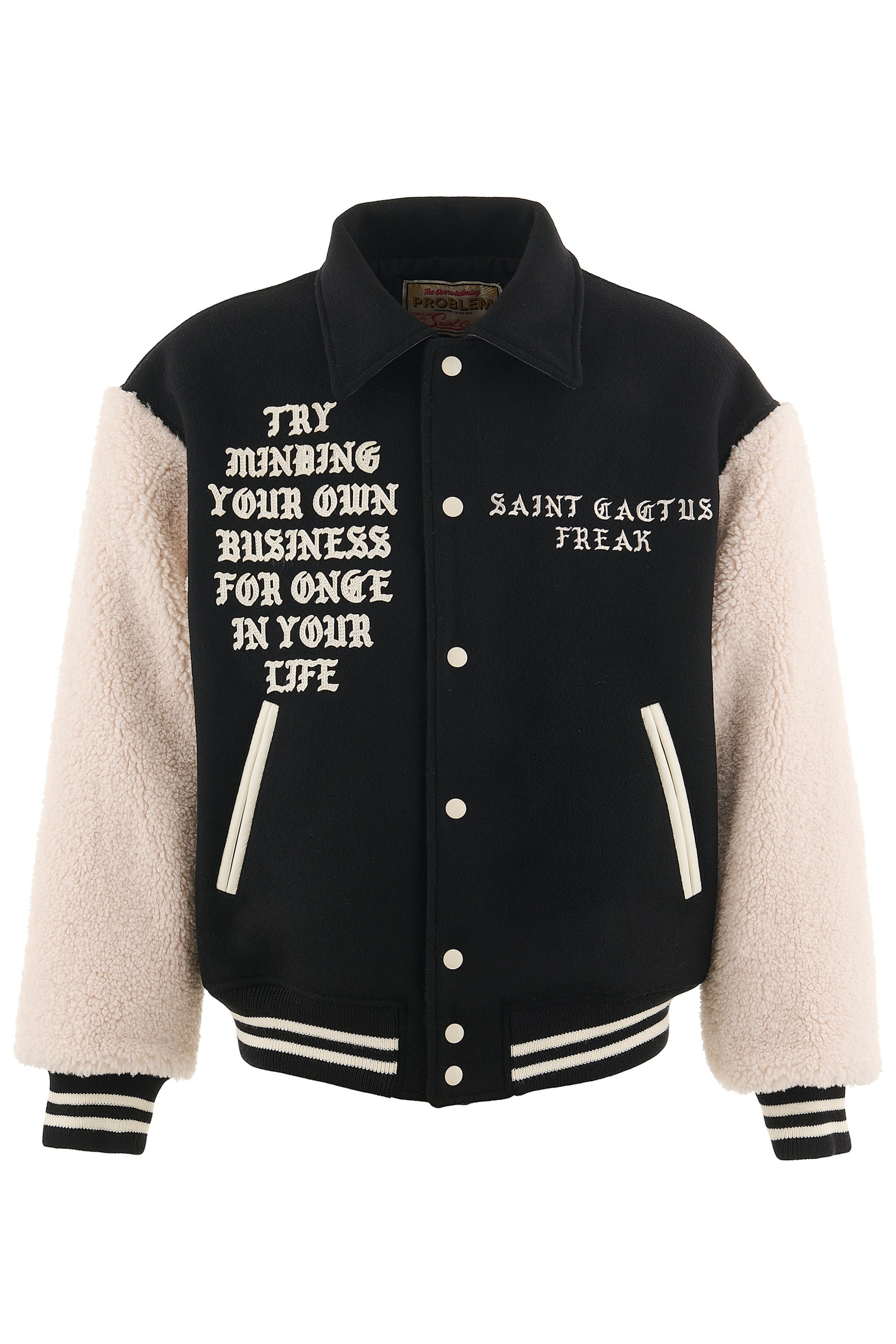 SAINT Mxxxxxx × Cactus Plant Flea Market CP_VARSITY JKT/LMA / BLK