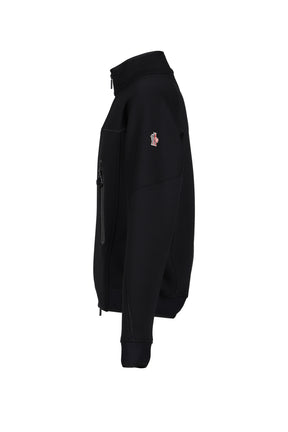 ZIP UP CARDIGAN / BLACK