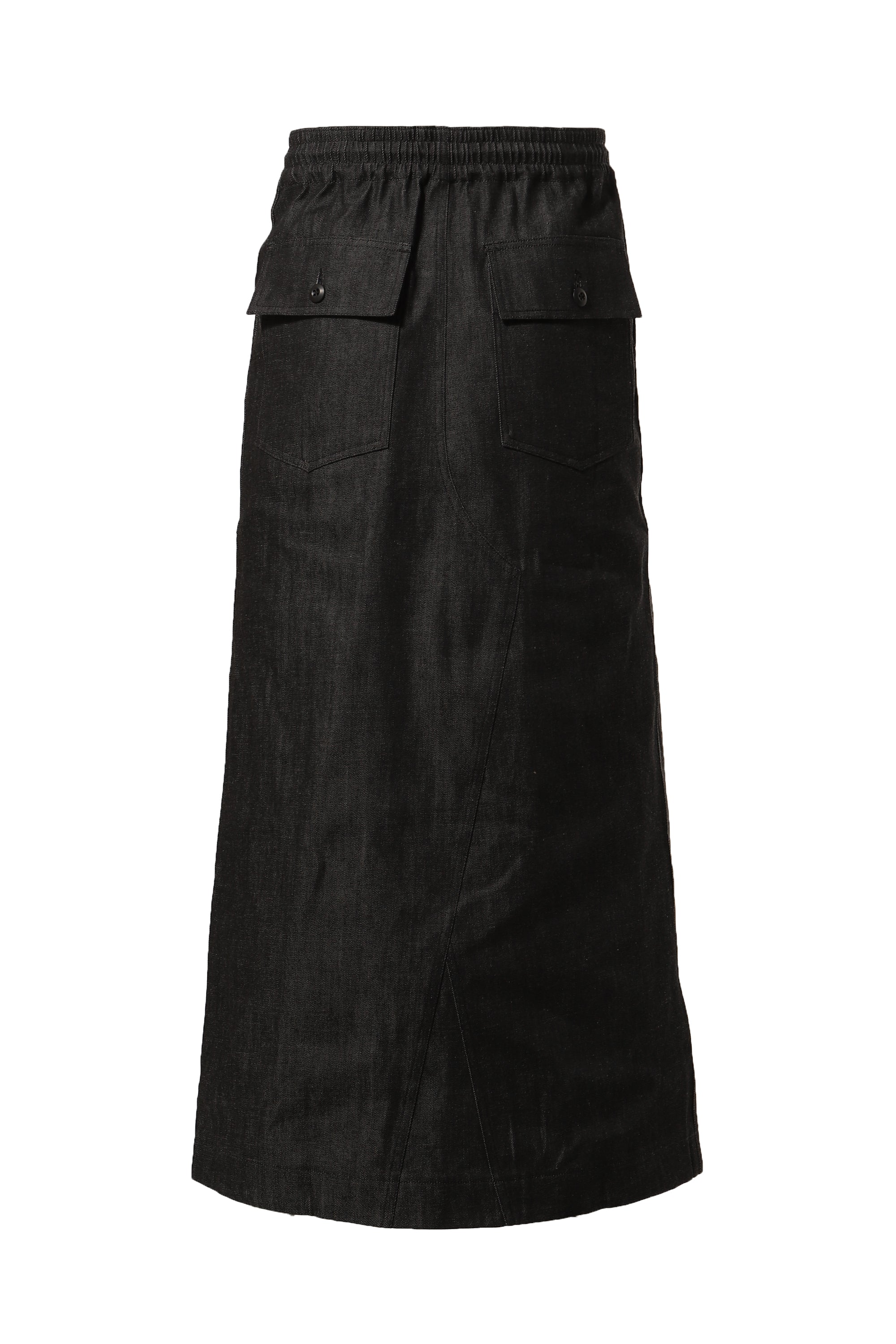 STRING FATIGUE SKIRT- 8OZ DENIM(EXCLUSIVE) / BLK