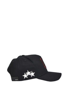 STARS MA CANVAS HAT / BLK RED