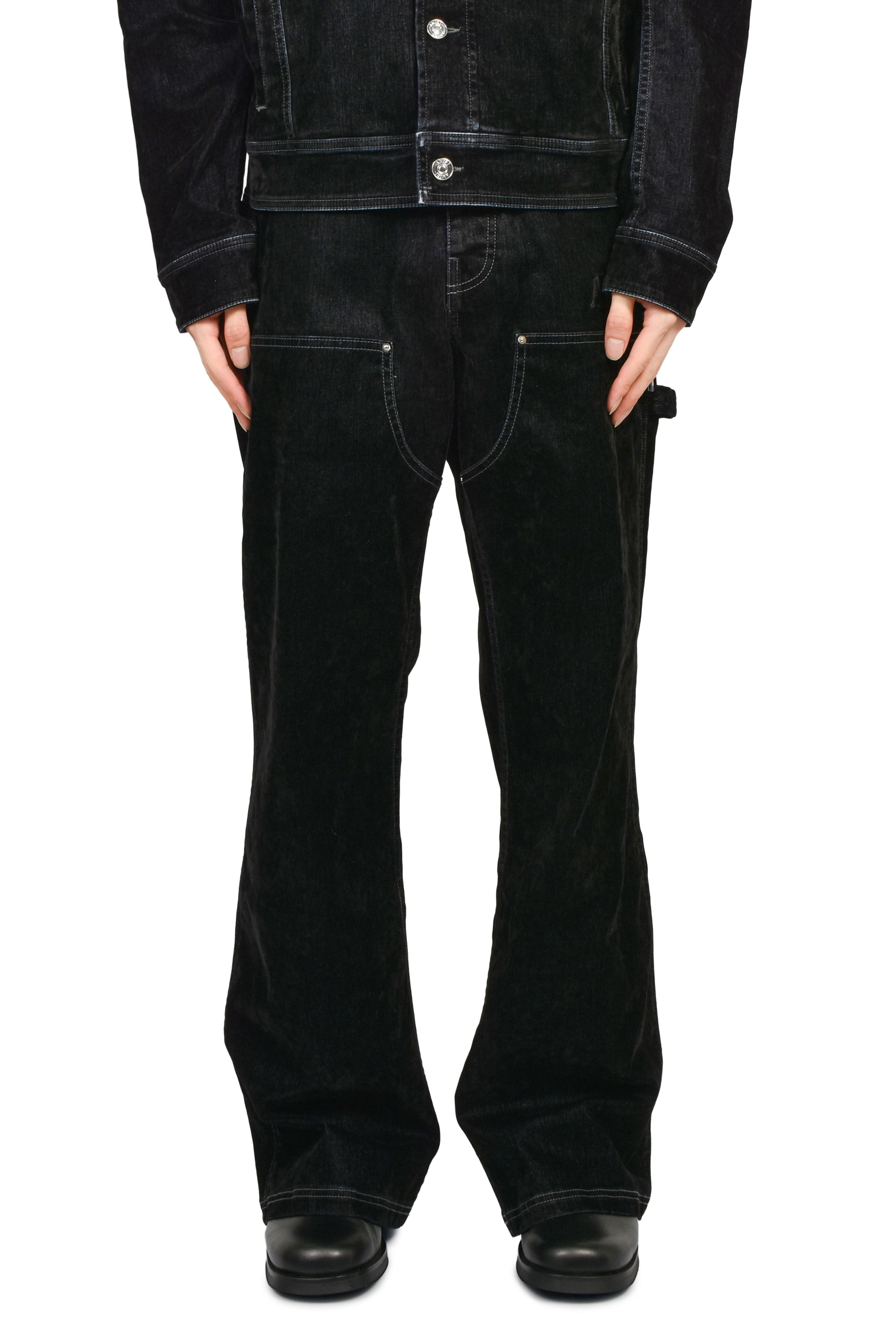 FLOCK DENIIM CARPENTER JEAN / BLK