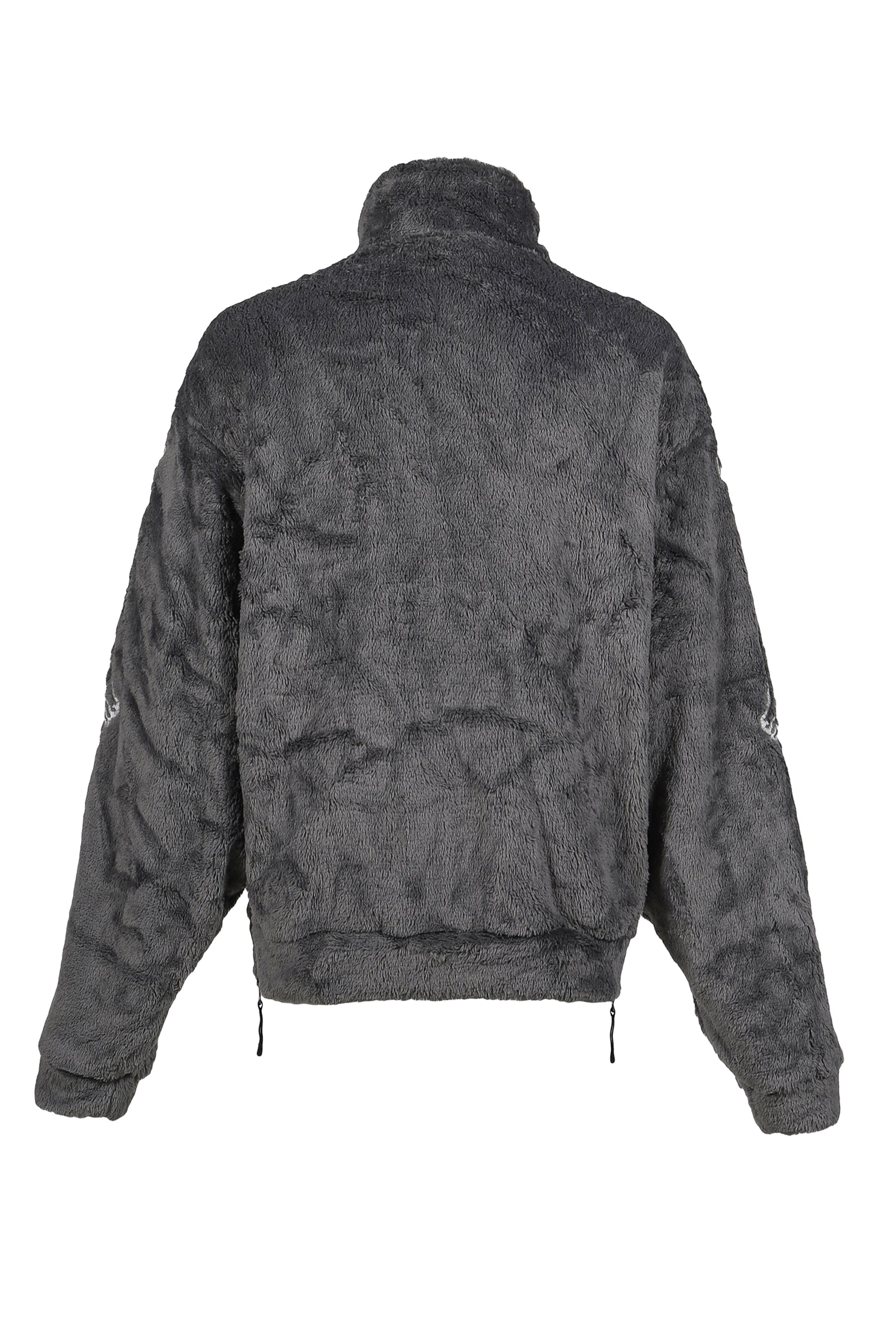 GLOWINTHEDARK SKELTON FLEECEJACKET / GRY