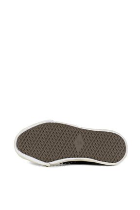 BAKER STUDDED CANVAS LOW / BLK 