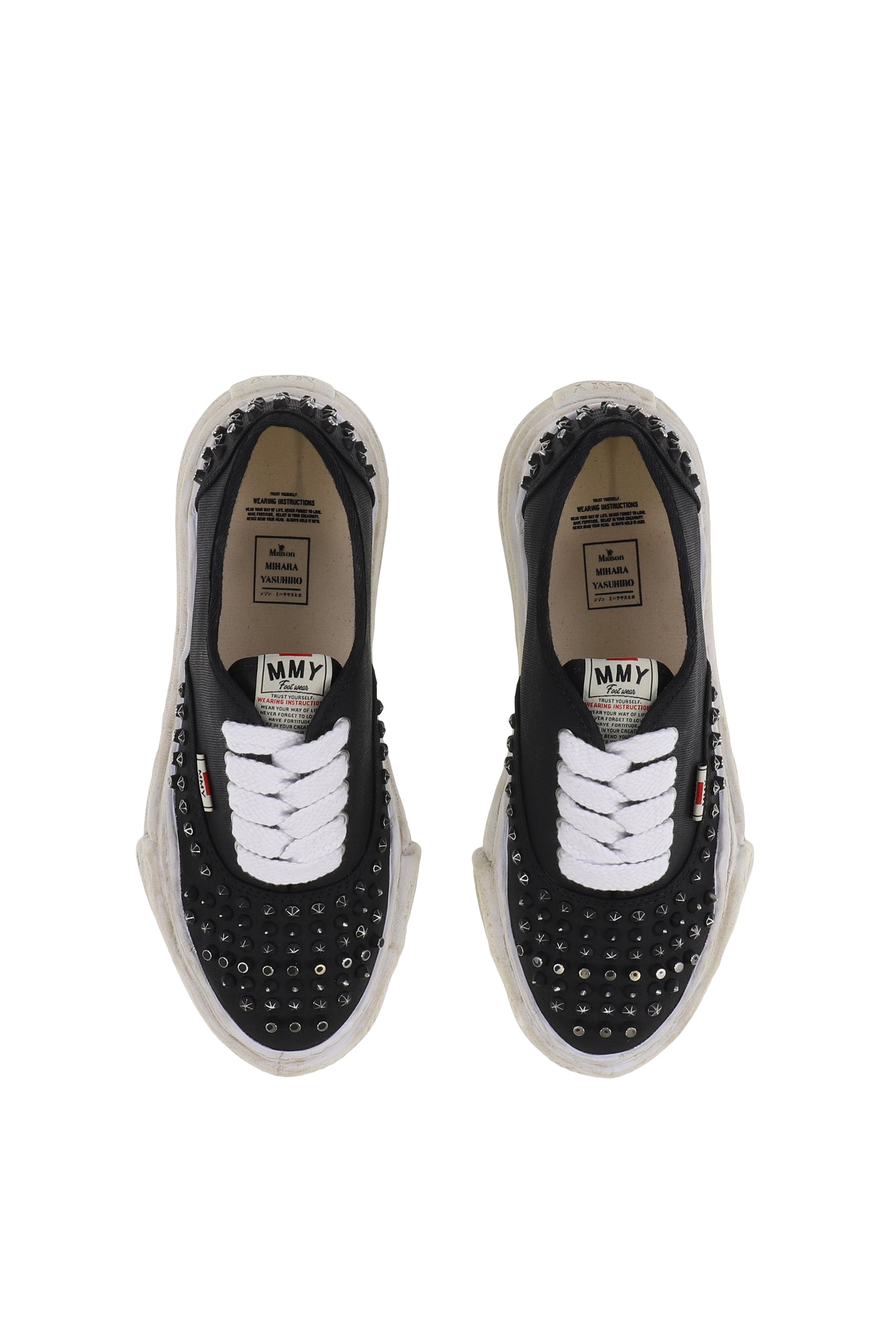BAKER STUDDED CANVAS LOW / BLK 