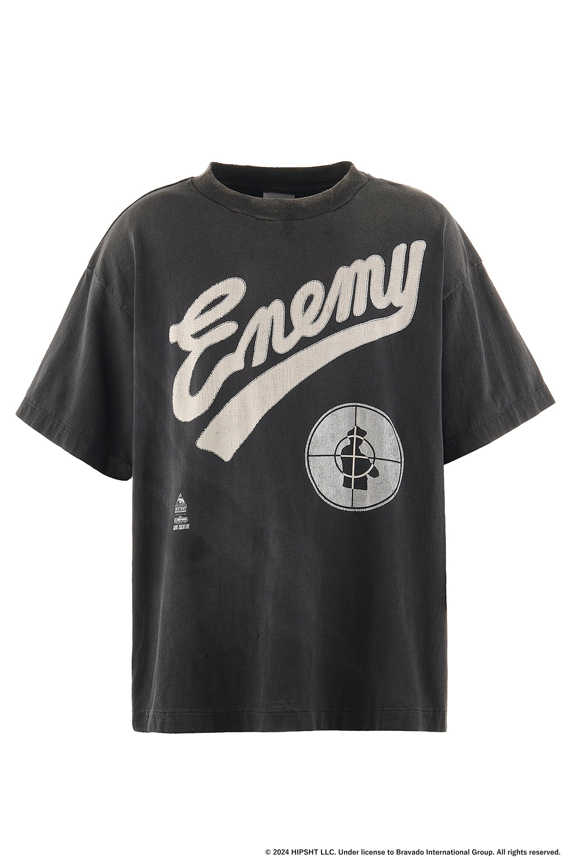 SAINT Mxxxxxx × Public Enemy PE_SS TEE/SNT ENEMY / BLK