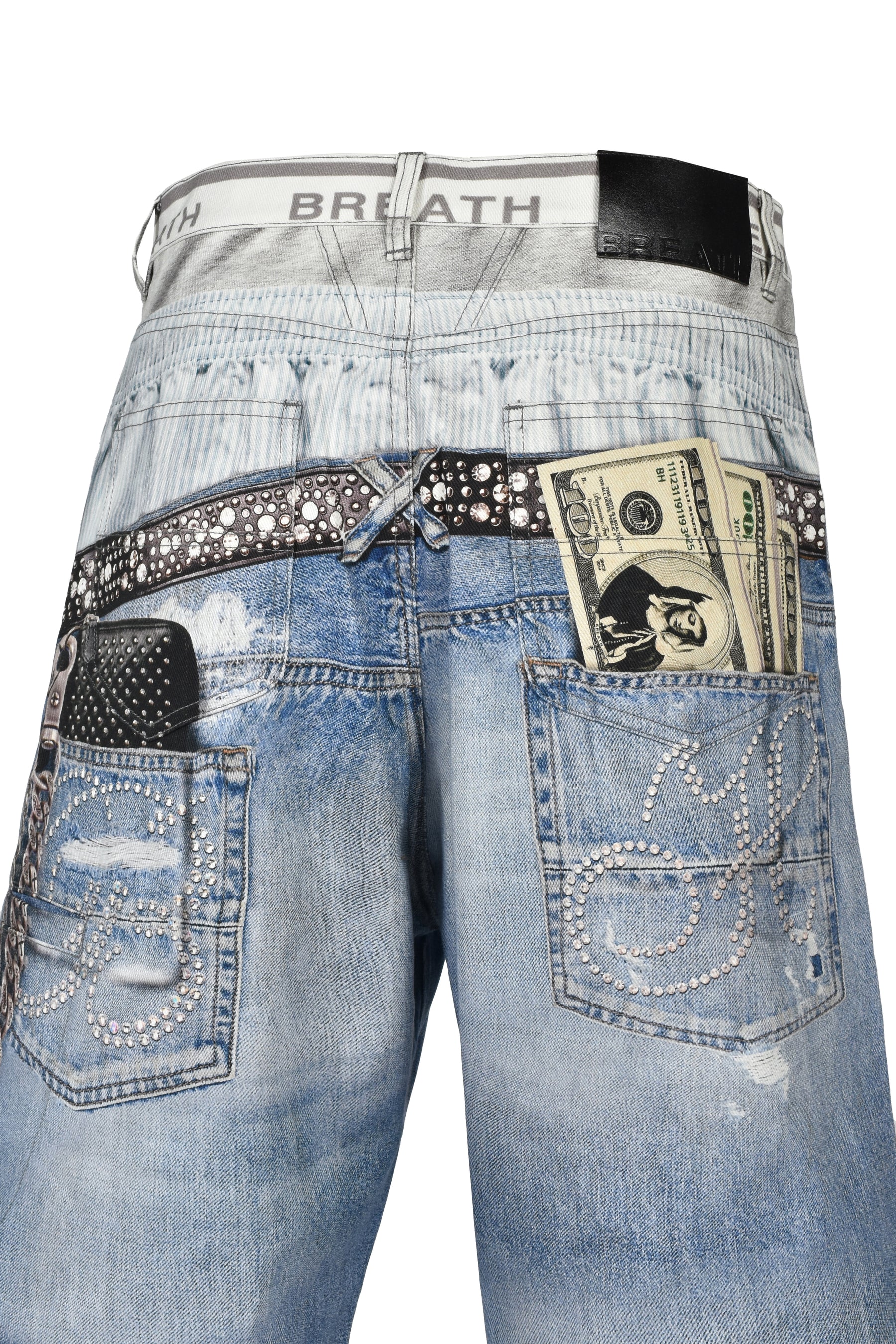 TRANSFER PRINT DENIM SHORTS / IND