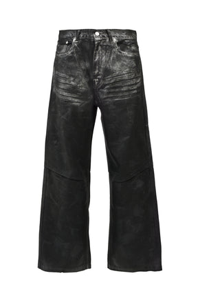 COATING DENIM PANTS / BLK