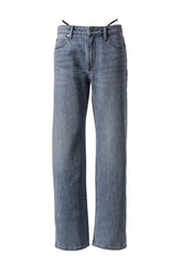 MID RISE RELAXED JEAN PRESTYLE DIAMANTE CHARM / INDIGO