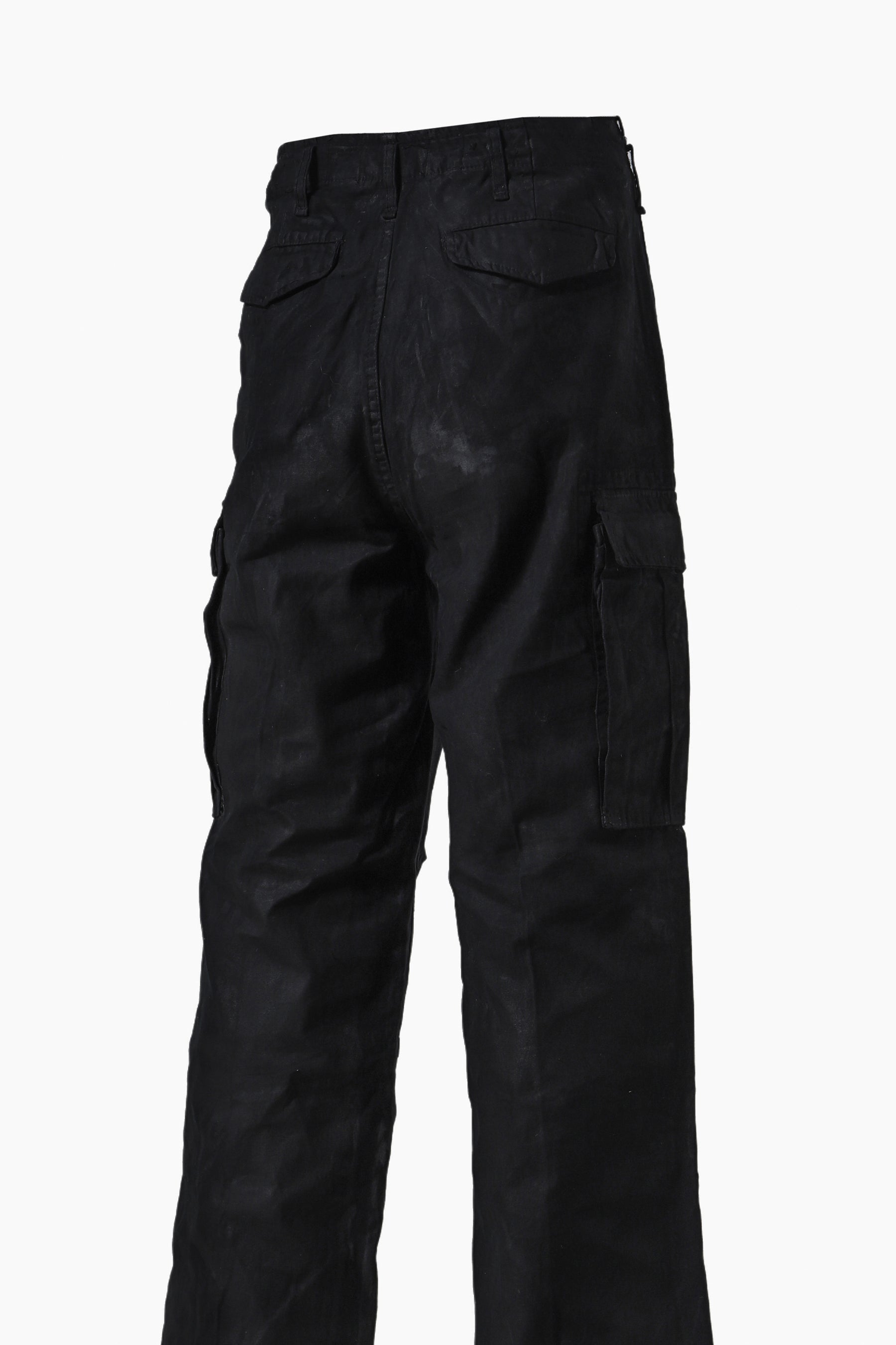 OILSKIN CARGO PANTS / BLK