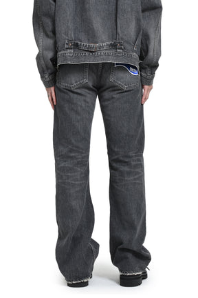 DAIRIKU "FLARE" VINTAGE DENIM PANTS / BLK