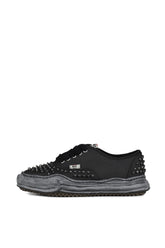 BAKER STUDDED CANVAS LOW / BLK BLK 