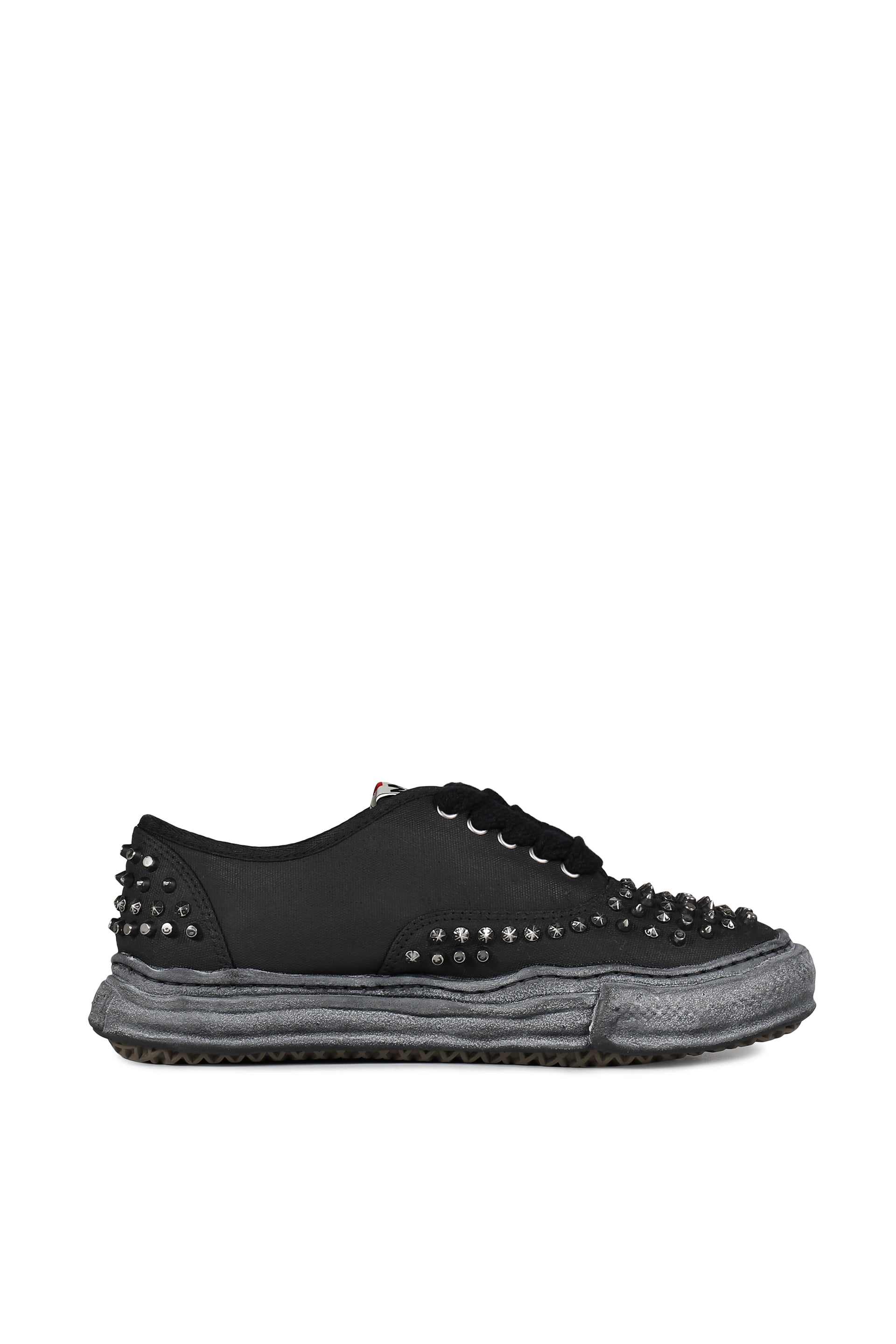 BAKER STUDDED CANVAS LOW / BLK BLK