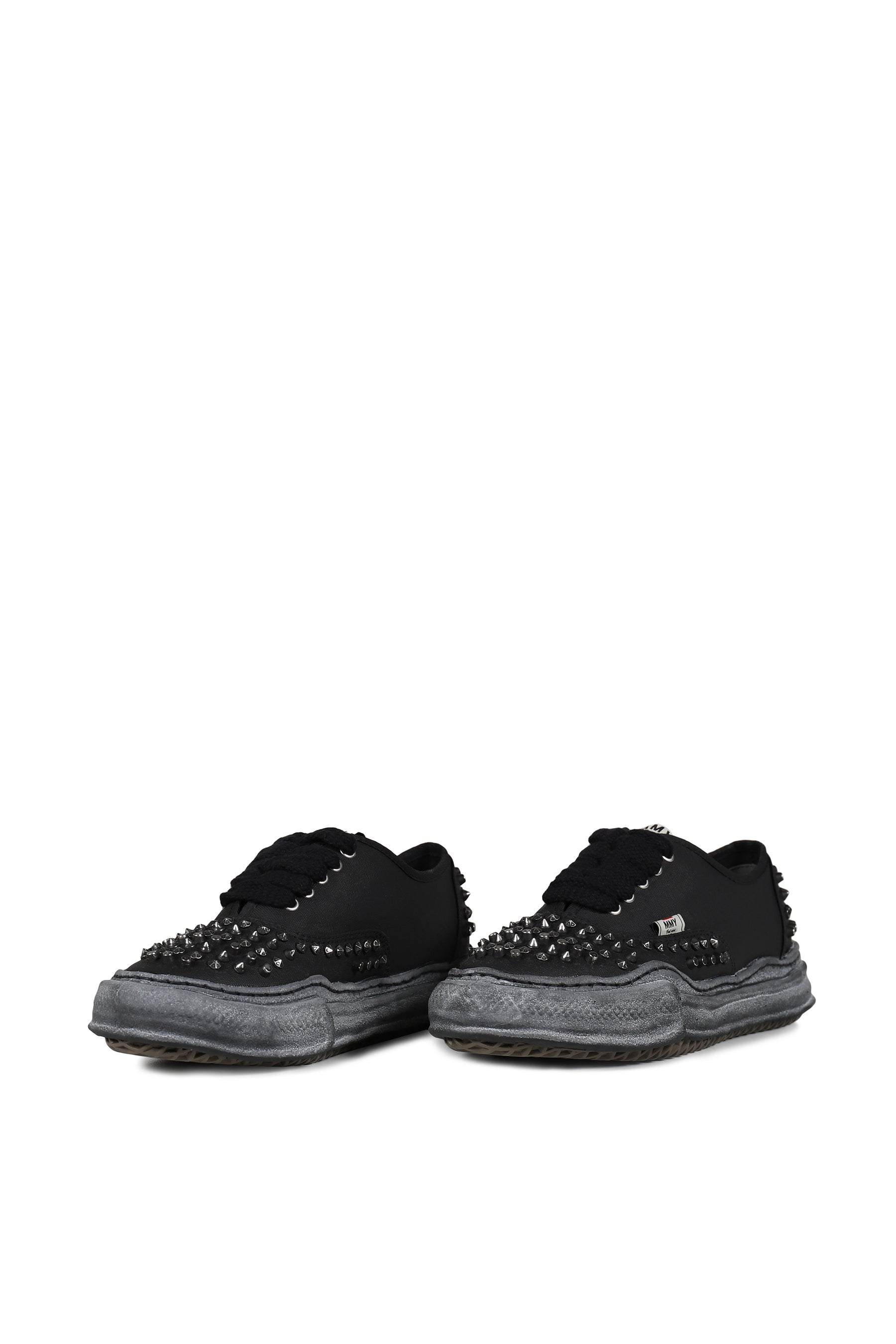 BAKER STUDDED CANVAS LOW / BLK BLK 