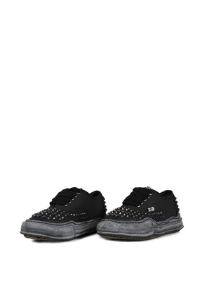 BAKER STUDDED CANVAS LOW / BLK BLK 
