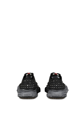 BAKER STUDDED CANVAS LOW / BLK BLK 