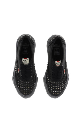 BAKER STUDDED CANVAS LOW / BLK BLK 
