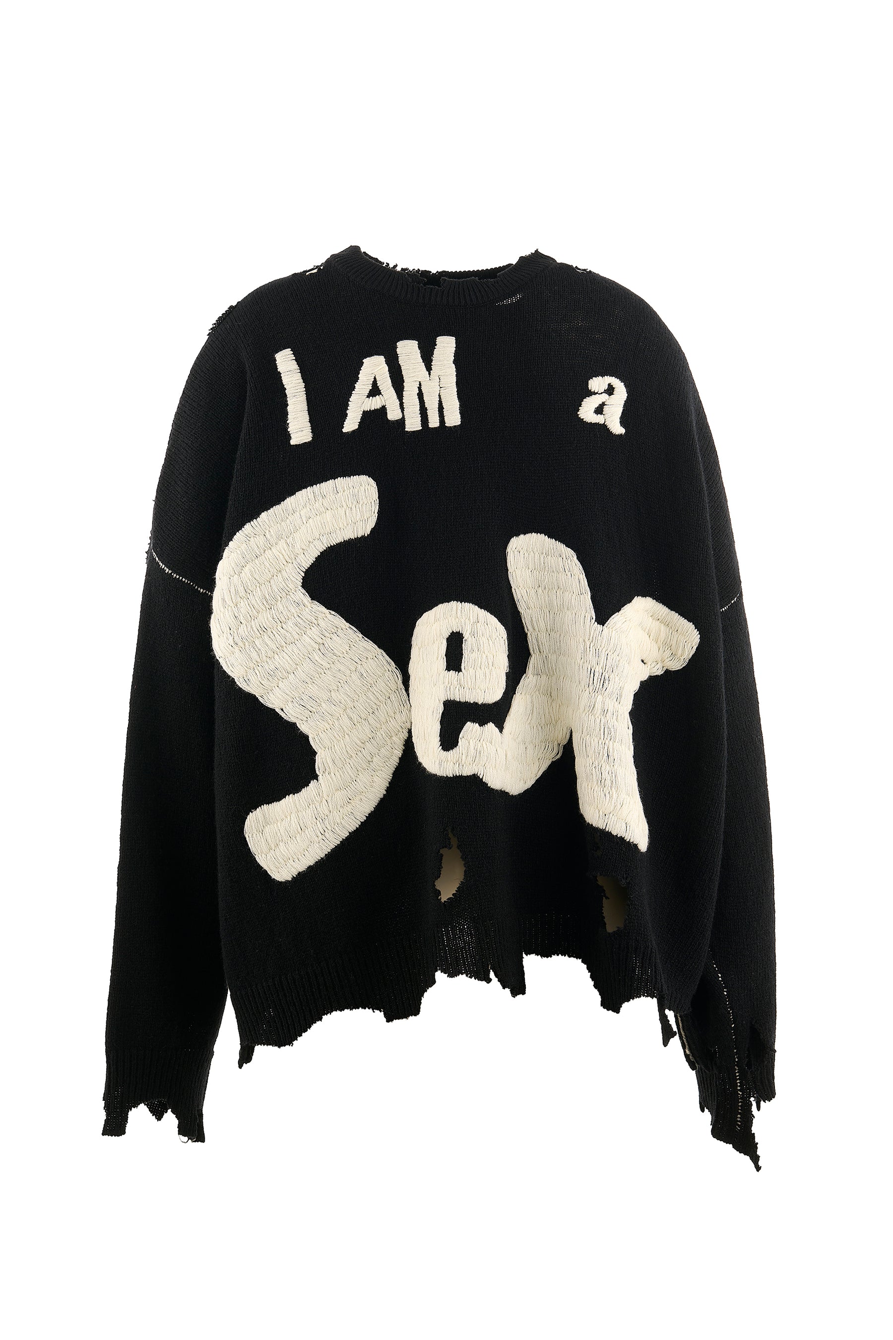 SP_CREW KNT/I AM A / BLK