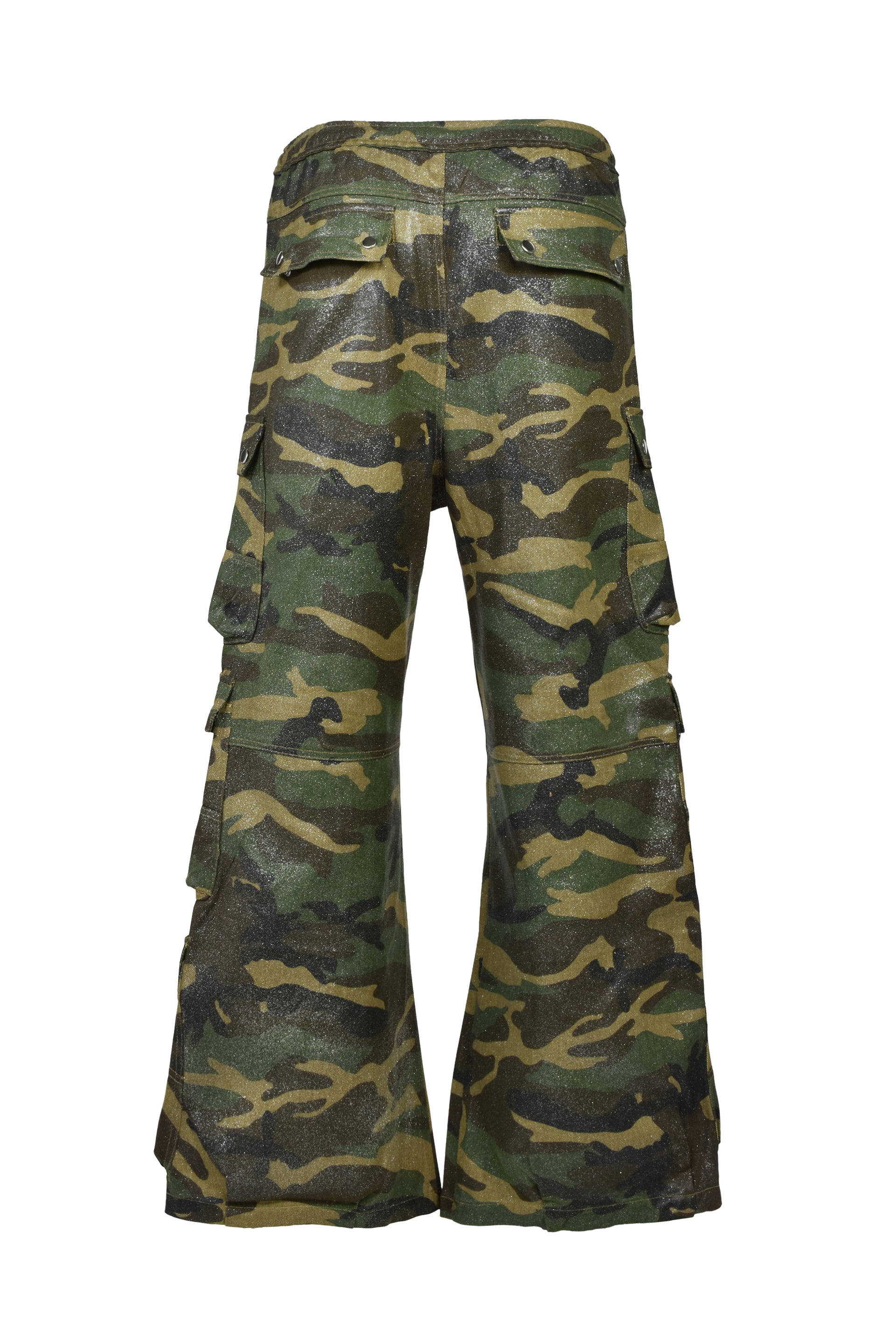 GLITTER TRIPLE CARGO PANTS / CAMO